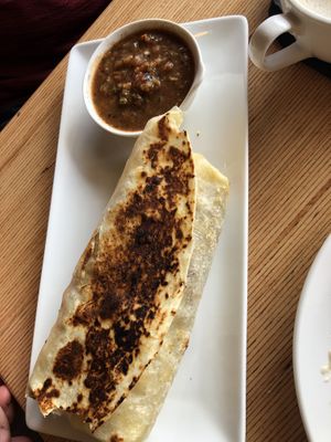 Giant breakfast burrito  at Vegan & Vine in Phoenix