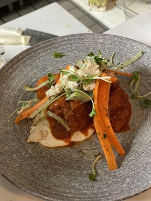 Bflo cauliflower dish   at Vegan & Vine in Phoenix