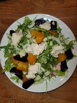 Beet and arugula salad at Vegan & Vine in Phoenix
