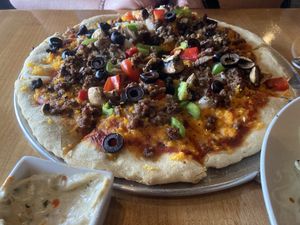 Supreme pizza  at Vegan & Vine in Phoenix