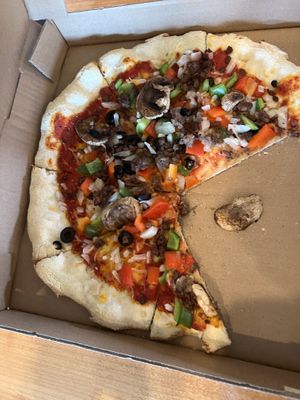 Supreme pizzaa  at Vegan & Vine in Phoenix