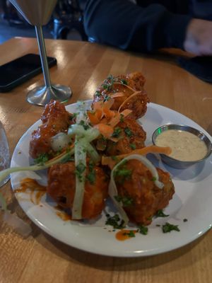 These buffalo cauliflower bites had the most flavor at Vegan & Vine in Phoenix