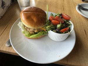Chicken fried steak sandwich   at Vegan & Vine in Phoenix