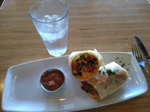 Breakfast burrito at Vegan & Vine in Phoenix