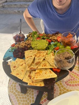 Vegan platter, amazing!!! at DATE Art Cafe in Cospicua