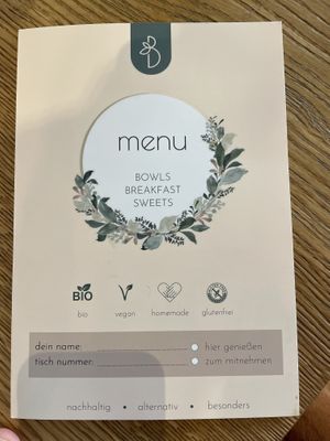 Speisekarte 1/6  at Beezou in Hagen