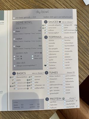 Speisekarte 4/6  at Beezou in Hagen