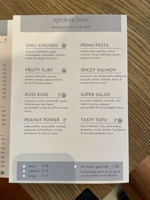 Speisekarte 5/6  at Beezou in Hagen