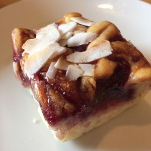 raspberry and coconut cake  at Roots  Fruits and Flowers - Great Western in Glasgow
