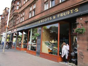 The front at Roots  Fruits and Flowers - Great Western in Glasgow