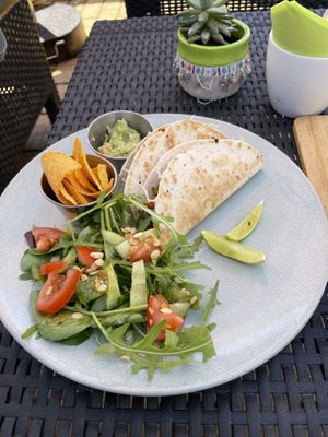 Vegan chicken tacos  at Natural Market LT in Klaipeda