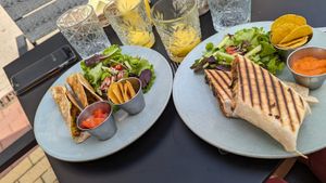 Tacos and burrito at Natural Market LT in Klaipeda