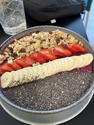 Açaí bowl (yum)  at Natural Market LT in Klaipeda