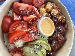 Quinoa bowl   at Natural Market LT in Klaipeda
