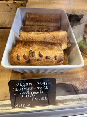 Vegan Haggis  at Roots Fruits and Flowers - Argyle St in Glasgow
