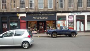 Outside now! at Roots Fruits and Flowers - Argyle St in Glasgow