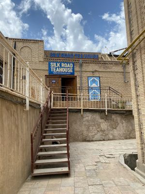  at Silk Road Tea House in Bukhara