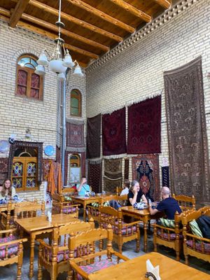  at Silk Road Tea House in Bukhara