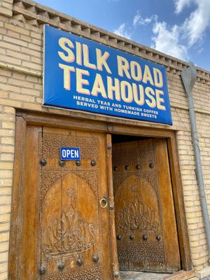  at Silk Road Tea House in Bukhara