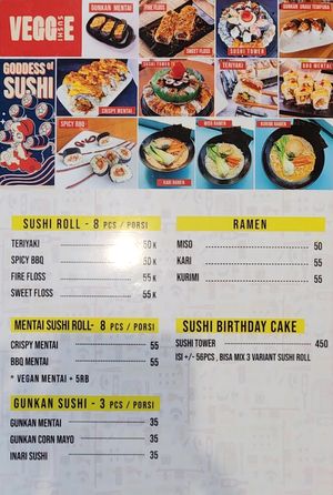 Sushi Menu at LiuJia Kitchen in Tangerang