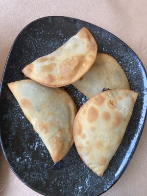 Onion pies  at Kosmos Fish Tavern in Crete