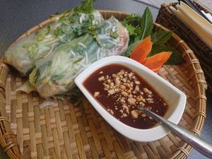 Summer rolls at Saigon Quan in Munich