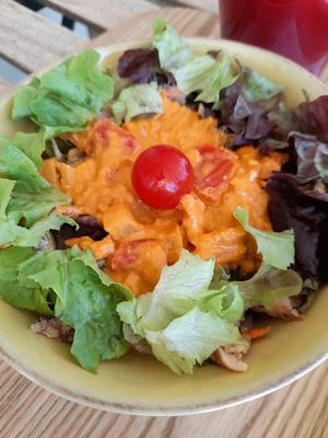 Vegan chilli bowl at Mercearia Bio in Portimao