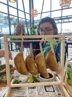 Empanadas special   at Tacotarian - Blue Diamond Rd in Las Vegas