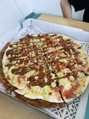 July special - Mexican pizza   at Tacotarian - Blue Diamond Rd in Las Vegas