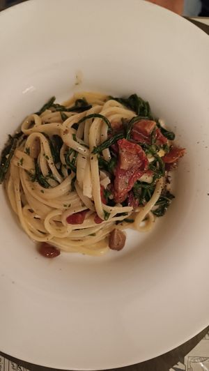 Linguines at Origami in La Spezia