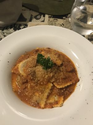 Ravioli  at Origami in La Spezia