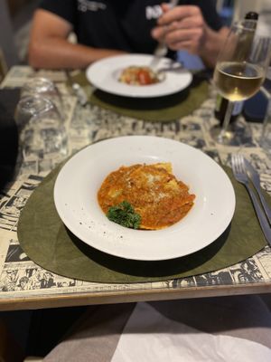 Ravioli  at Origami in La Spezia