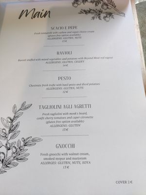 Carte at Origami in La Spezia