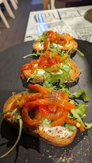 Bruschetta at Origami in La Spezia