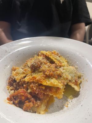 Ravioli  at Origami in La Spezia