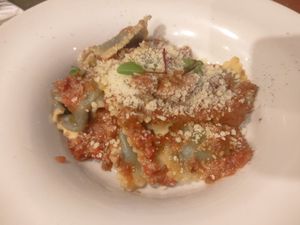 Raviolo at Origami in La Spezia