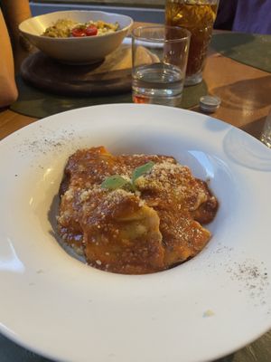 ravioli (15€)  at Origami in La Spezia