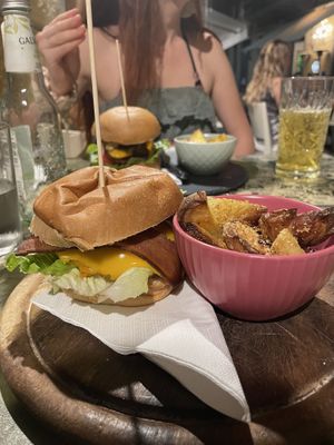 Bacon burger  at Origami in La Spezia