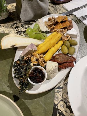 Chees plate  at Origami in La Spezia