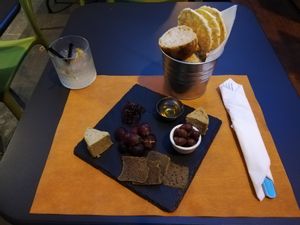 Nut cheeses at Origami in La Spezia