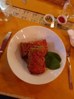 Lasagne at Origami in La Spezia