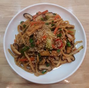  at The Oneness Fountain Heart Vegan/Vegetarian Cafe in Ulaanbaatar