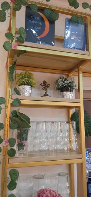  at The Oneness Fountain Heart Vegan/Vegetarian Cafe in Ulaanbaatar