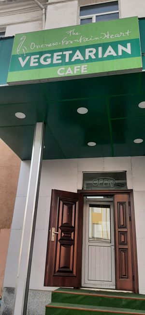  at The Oneness Fountain Heart Vegan/Vegetarian Cafe in Ulaanbaatar