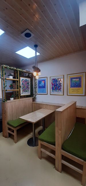  at The Oneness Fountain Heart Vegan/Vegetarian Cafe in Ulaanbaatar