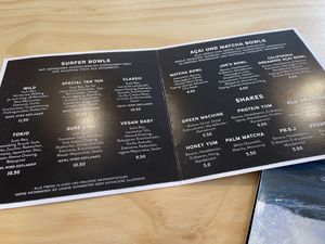 Menü  at Surf Side in Klagenfurt