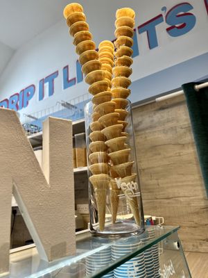 Vegan cones  at 16 Below in Aberdeen