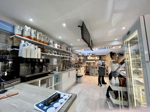 Behind the counter   at 16 Below in Aberdeen