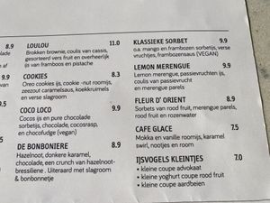 Coco Loco und Klassieke Sorbet sind vegan  at De IJsvogel in Domburg