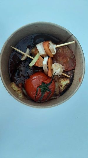 Vegan steak at Agnista Restaurant - Lagshan Center in Ulaanbaatar